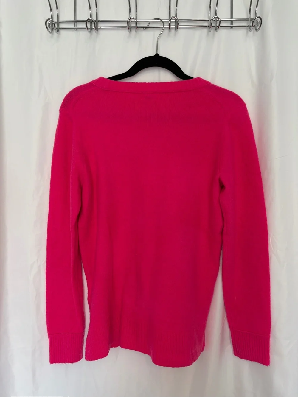 J. Crew Women's Crewneck Sweater in Hot Pink